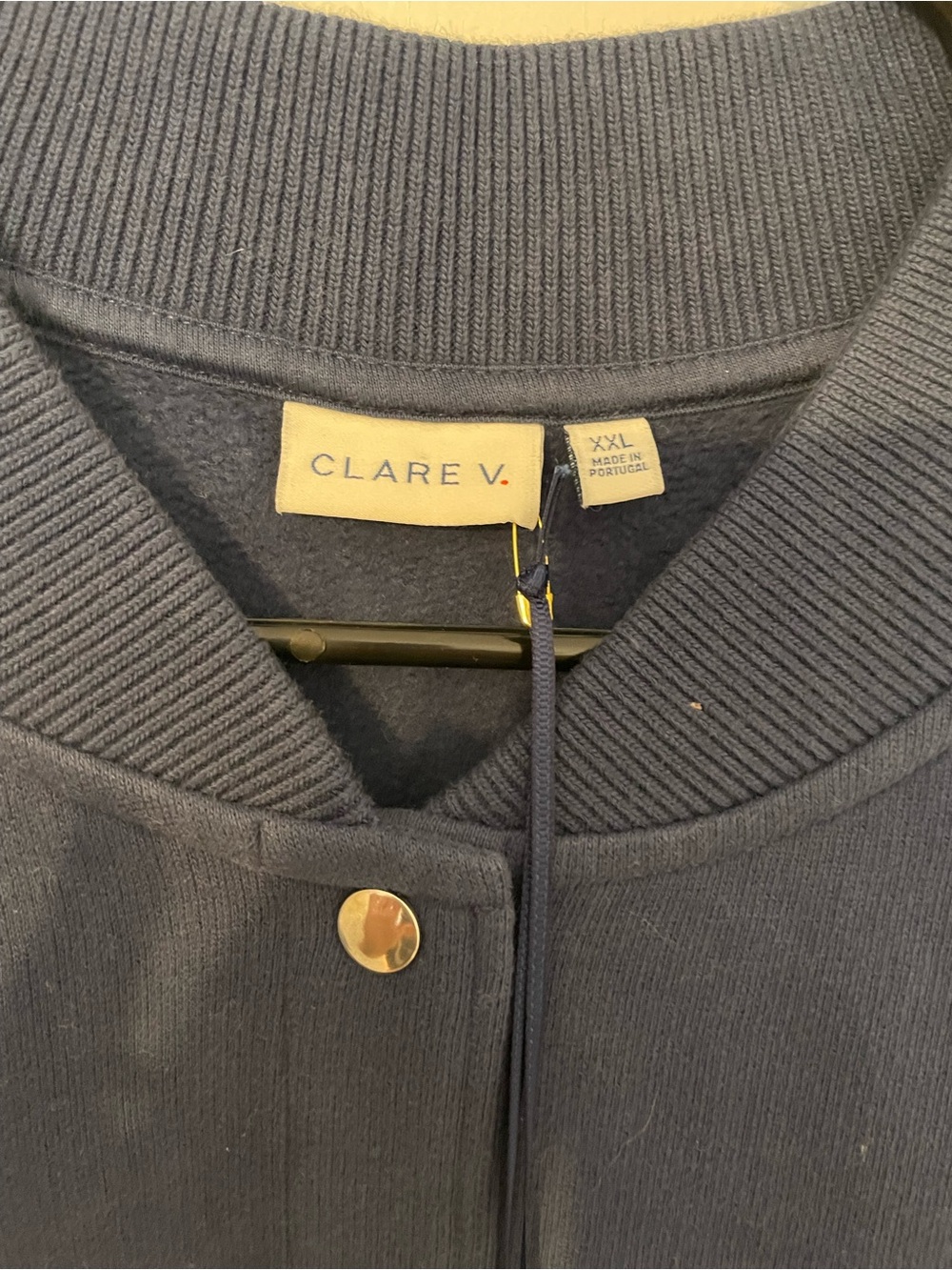Clare V Le Varsity Snap Bomber Jacket NWT! - Picture 5 of 7